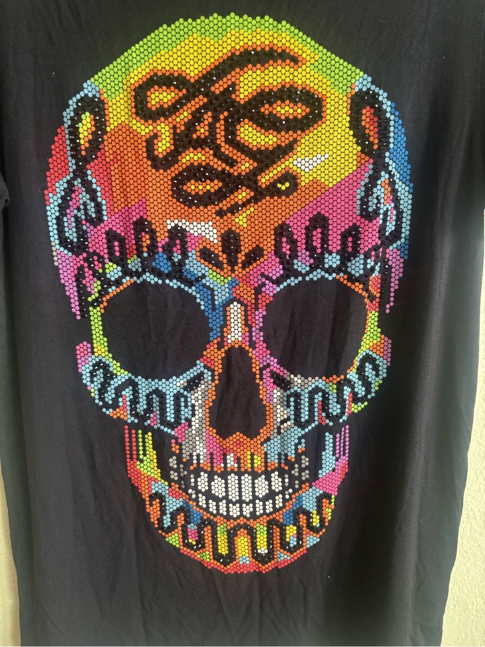 New With Tags  Ay Guey! Sugar Skull Black Shirt Size: Medium - Picture 3 of 5